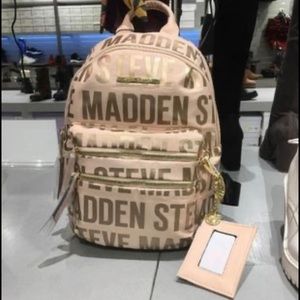 Steve Madden Logo Backpack.